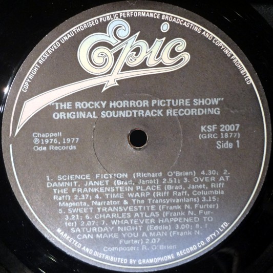 Various Artists-Soundtrack - The Rocky Horror Picture Show Exclusive LP  (Splatter) Color Vinyl